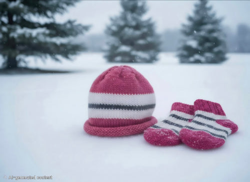 Baby Hat & Booties Set – Newborn to 6-12 Months