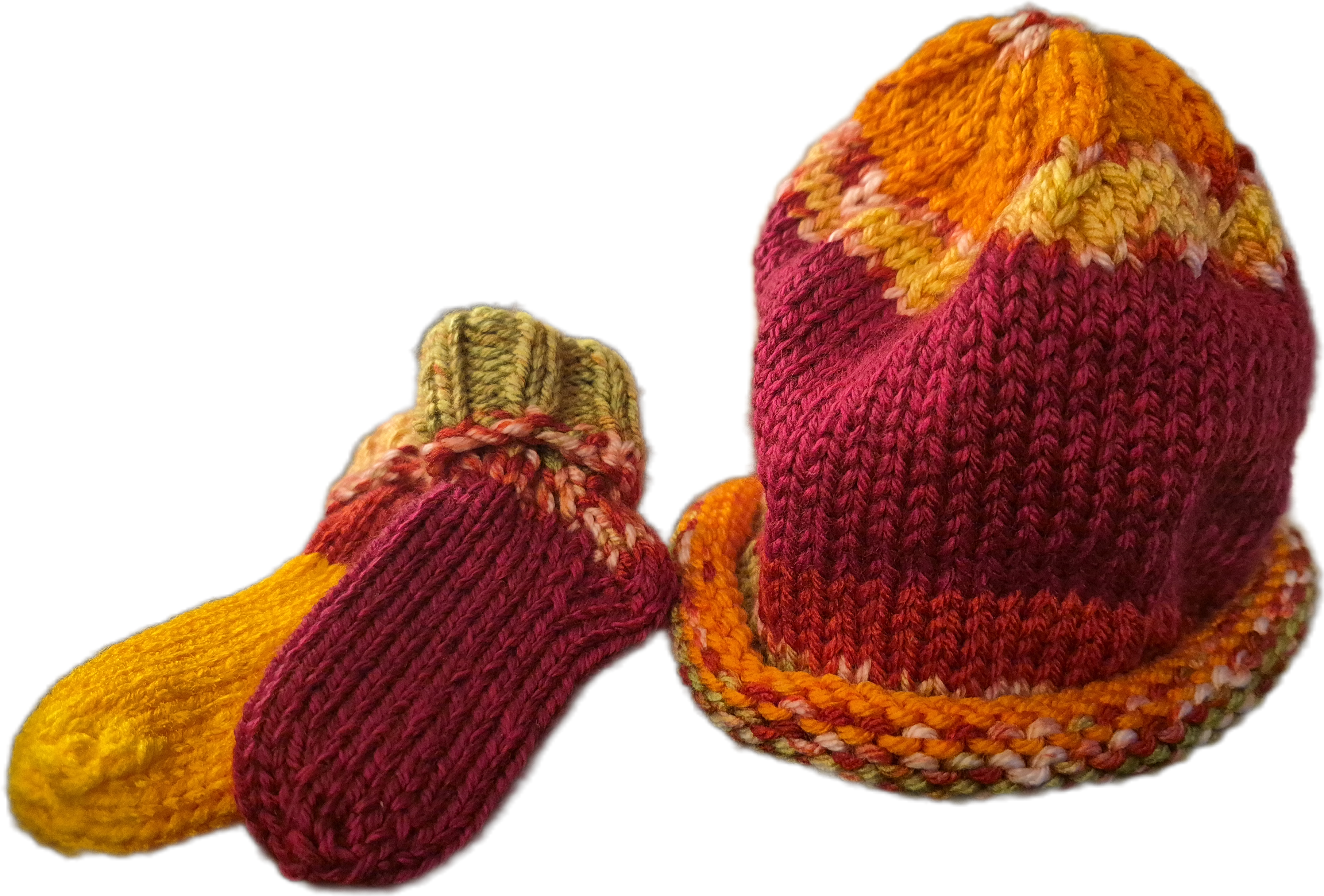 Baby Hat & Booties Set – Newborn to 6-12 Months