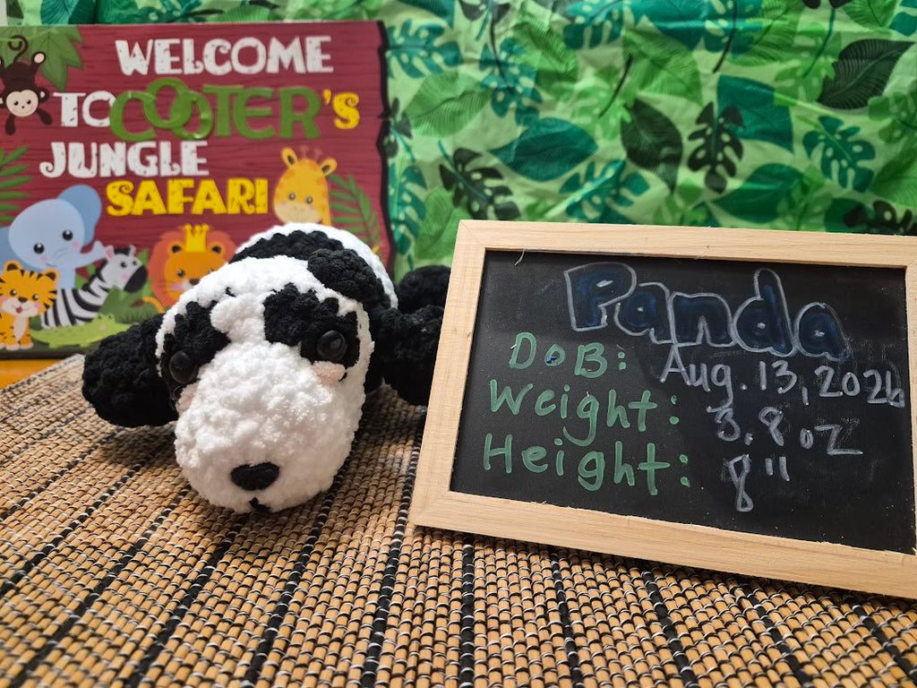 🐼 Panda Crochet Plush Stuffie