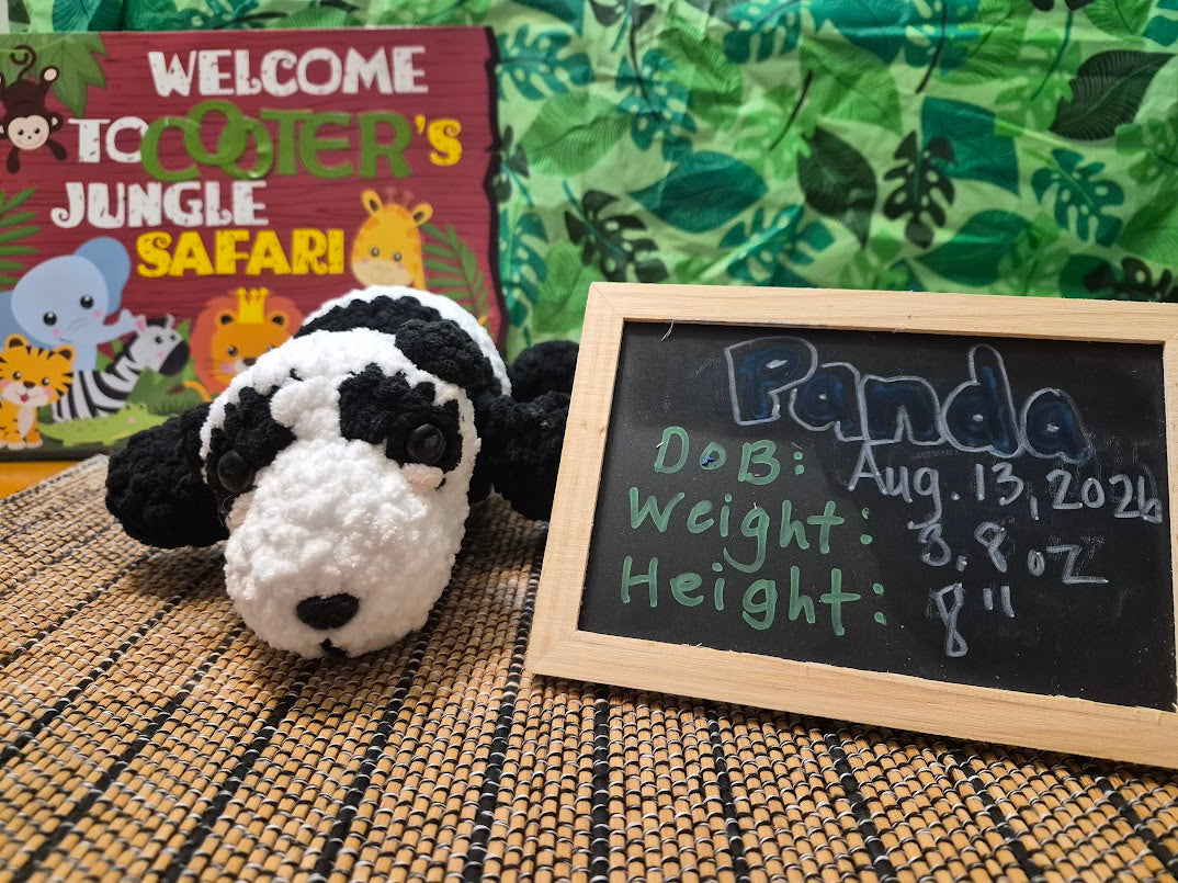 🐼 Panda Crochet Plush Stuffie