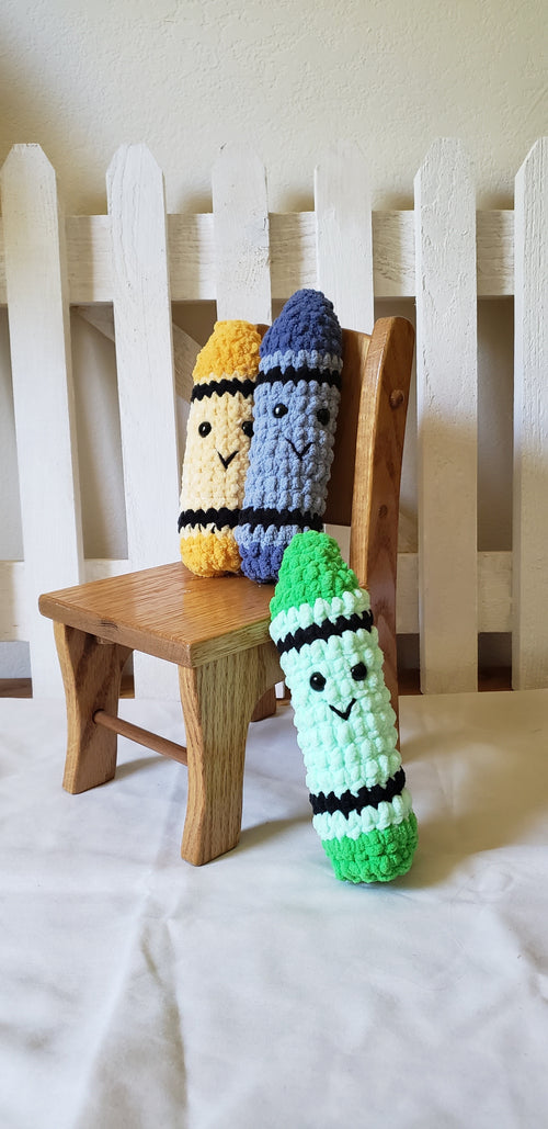 Crocheted Plush Crayon