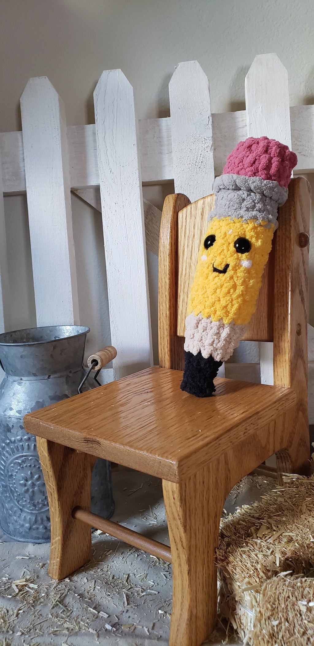 Crocheted Pencil Plushie