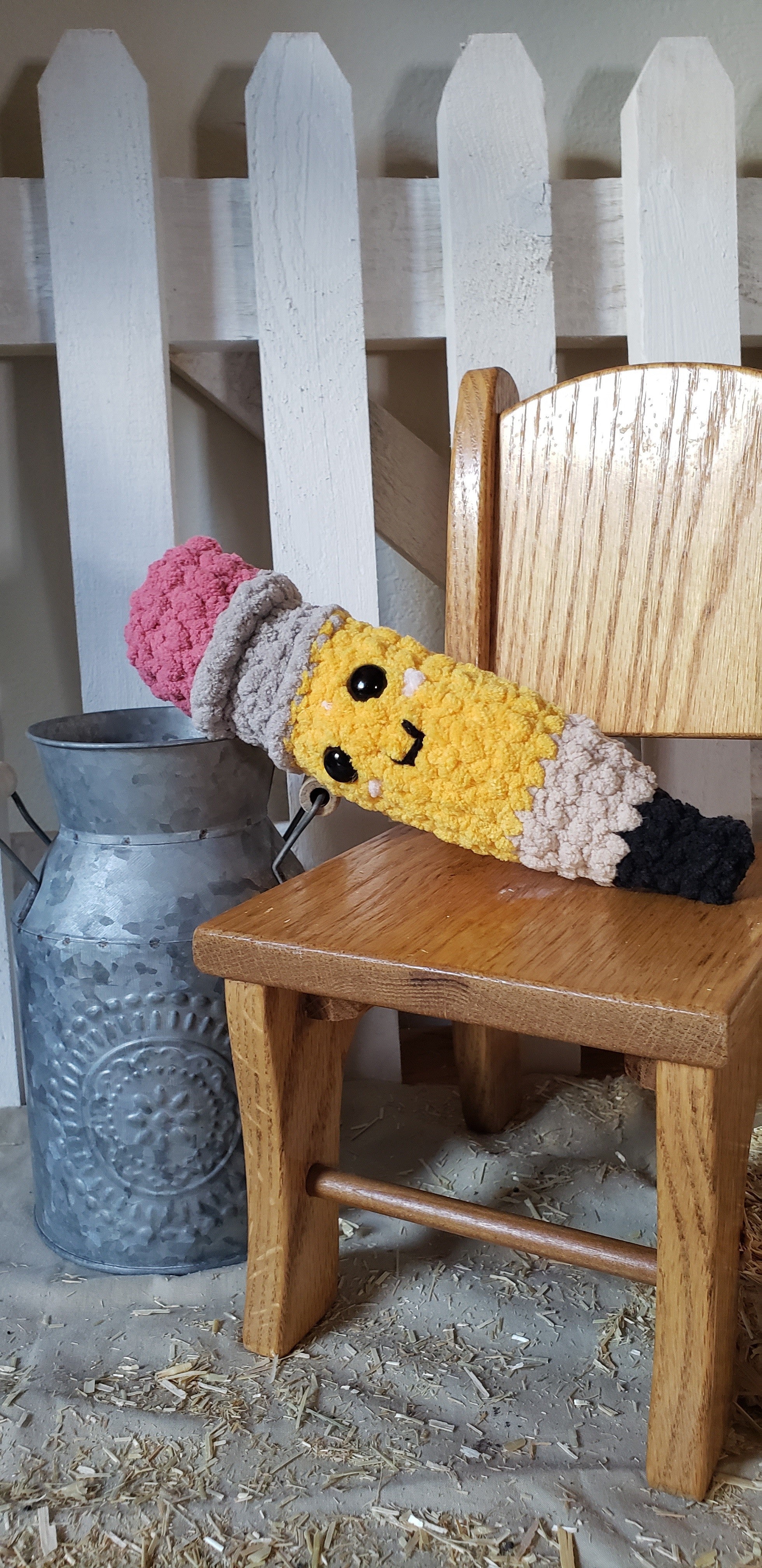 Crocheted Pencil Plushie
